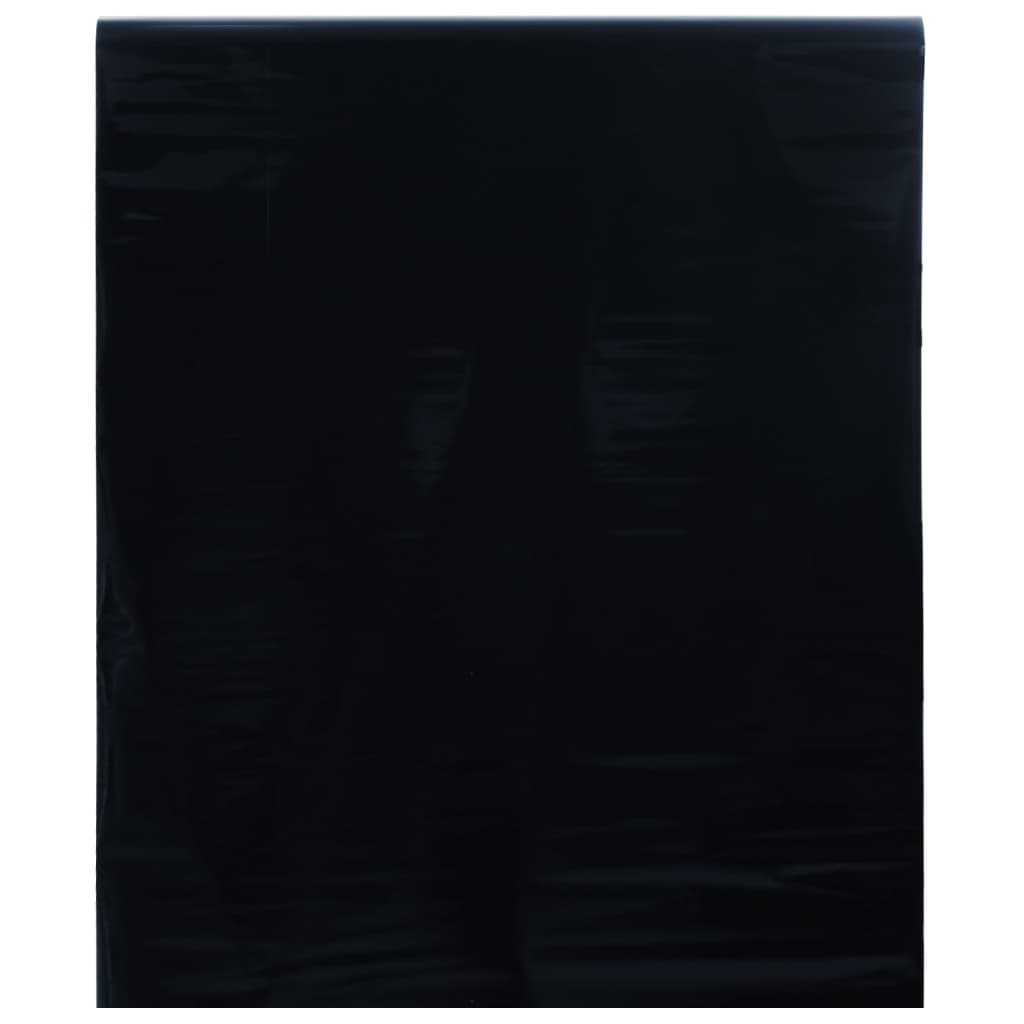 vidaXL Fönsterfilm statisk frostad frostad svart 90x1000 cm PVC