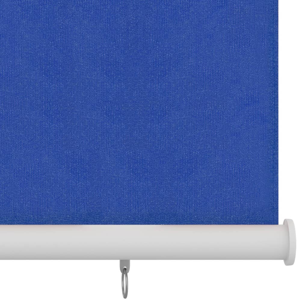 vidaXL Rullgardin utomhus 140x230 cm blå HDPE
