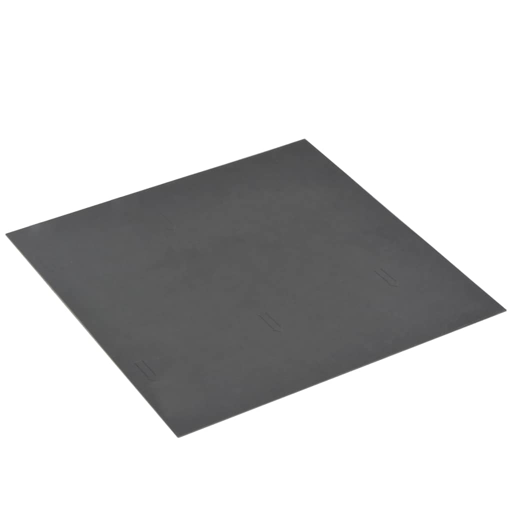 vidaXL Självhäftande golvplankor 20 st PVC 1,86 m² svart marmormönster