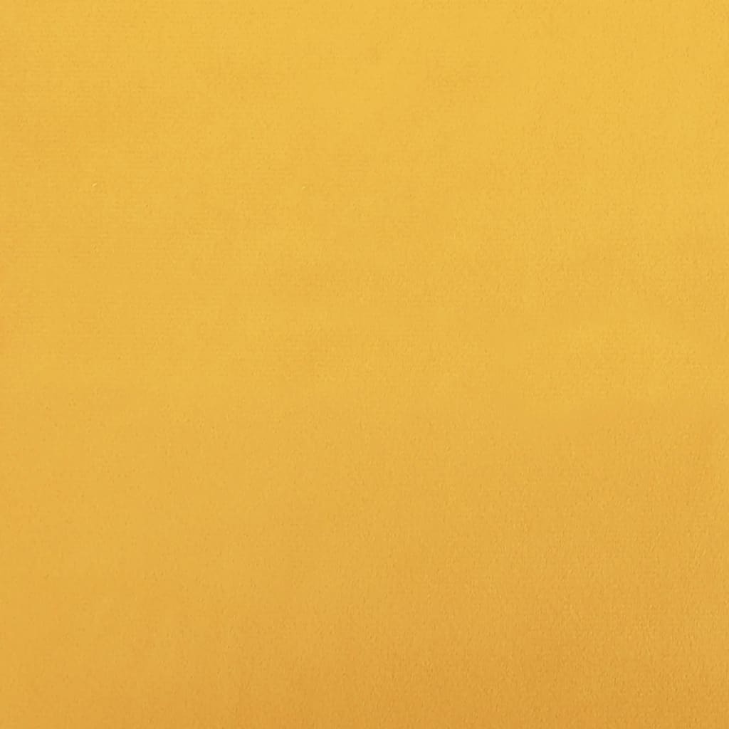 vidaXL Bäddsoffa 2-sits gul sammet