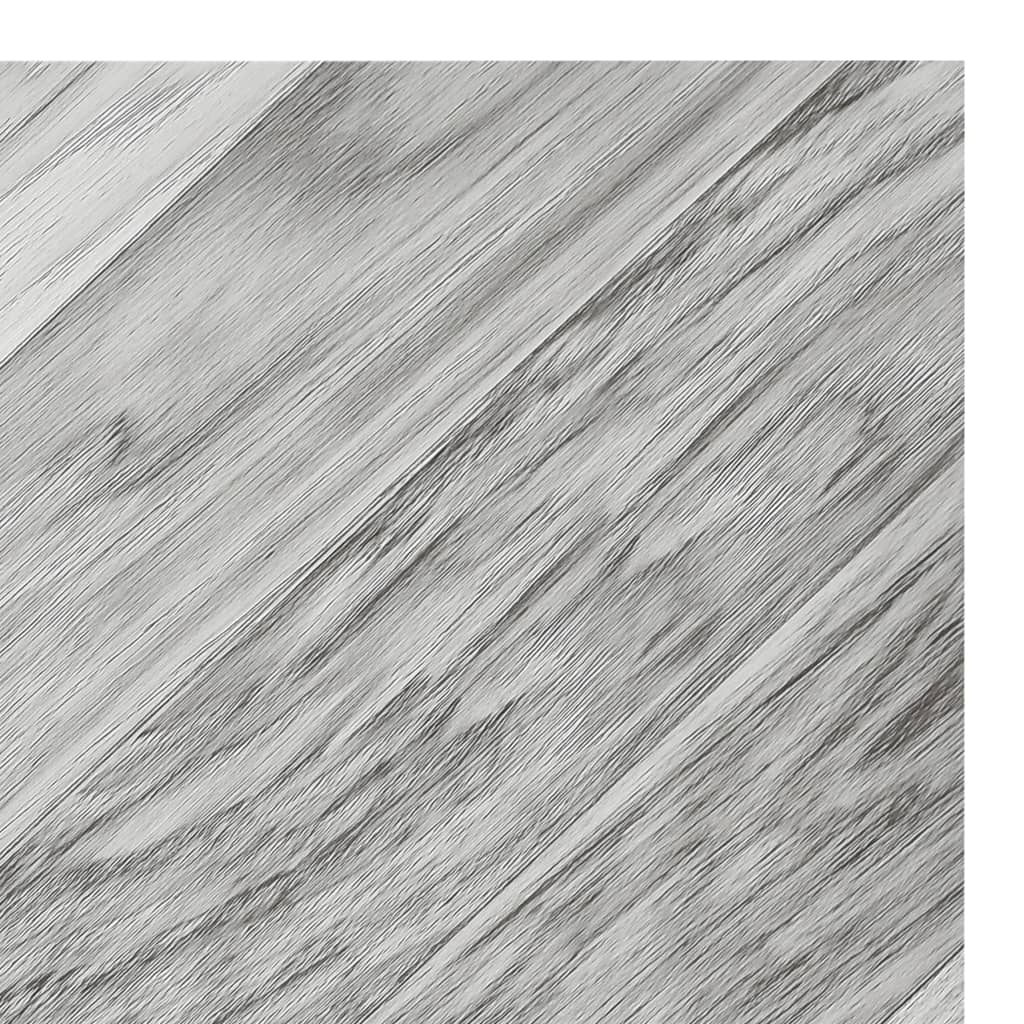vidaXL Självhäftande golvplankor 20 st PVC 1,86 m² grå ränder