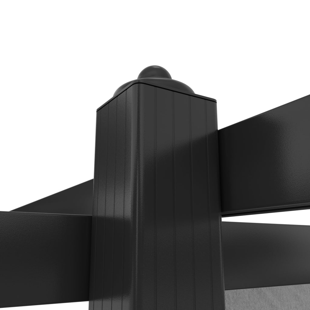 vidaXL Paviljong med infällbart tak 4x3 m antracit