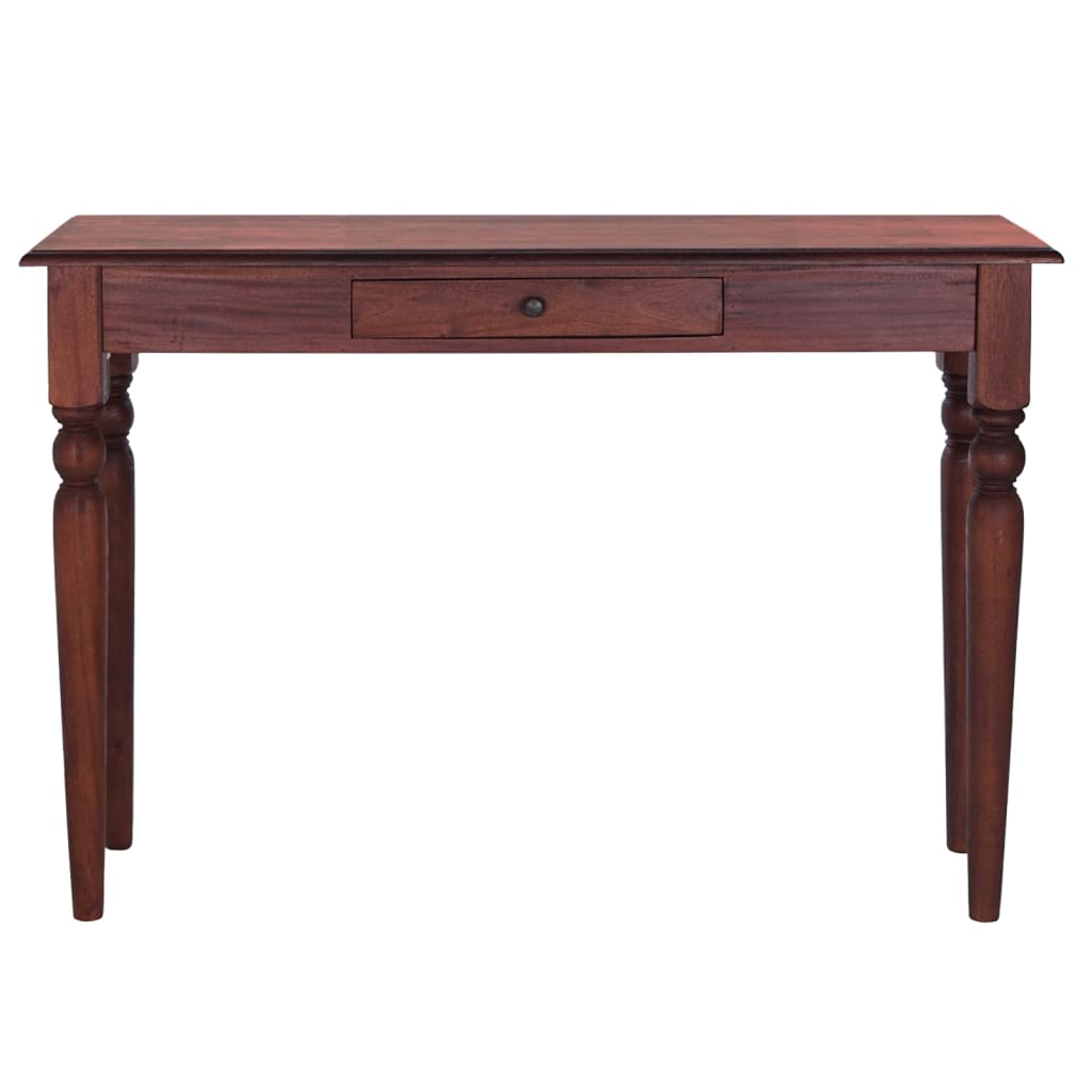 vidaXL Avlastningsbord klassisk brun 110x30x75 cm massiv mahogny