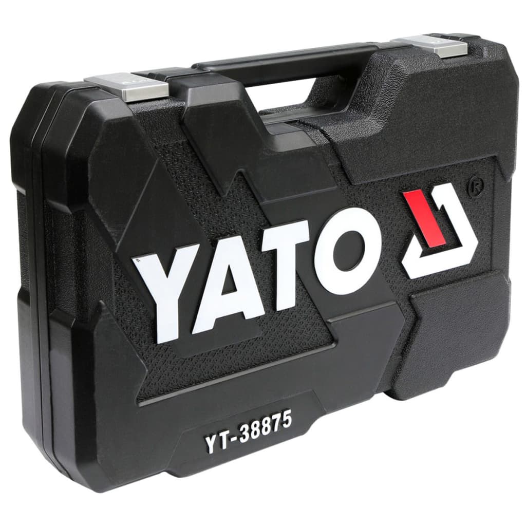 YATO Spärrhandtag för hylsnyckel 126 delar YT-38875