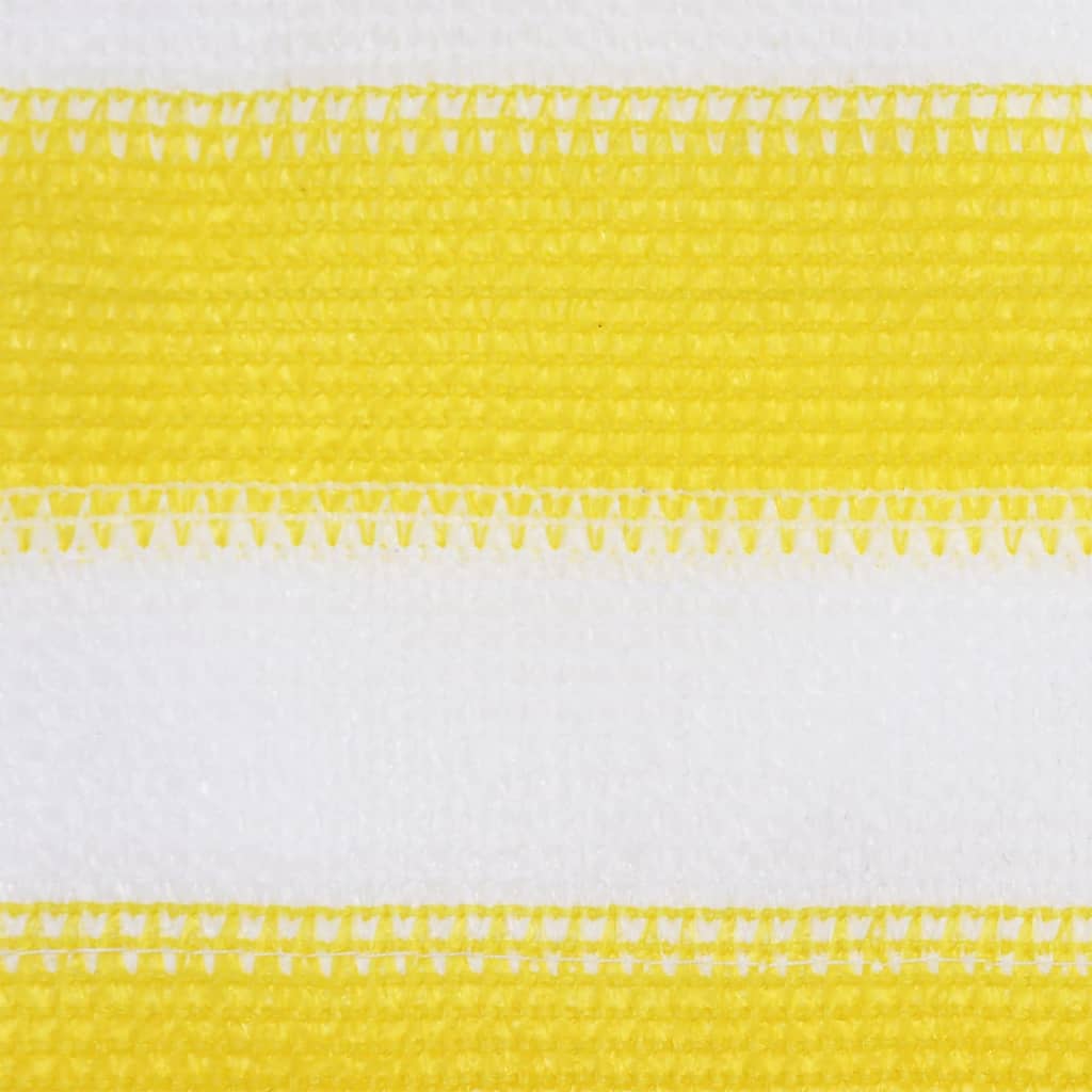 vidaXL Balkongskärm gul och vit 90x300 cm HDPE