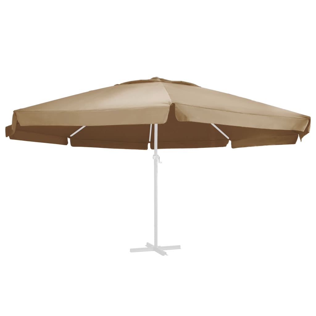 vidaXL Reservtyg för parasoll taupe 600 cm