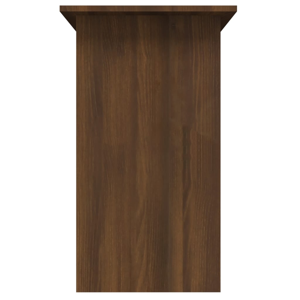 vidaXL Skrivbord brun ek 80x45x74 cm konstruerat trä