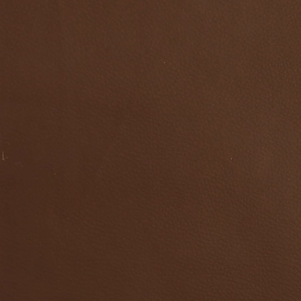 vidaXL Fotpall brun 45x29,5x35 cm glansig konstläder