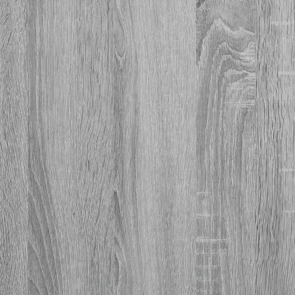 vidaXL Soffbord grå sonoma 100x50x45 cm konstruerat trä och metall