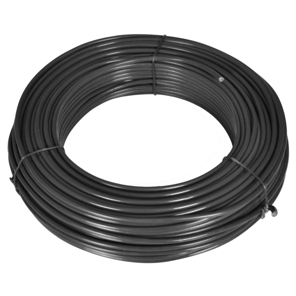 vidaXL Stagtråd 55 m 2,1/3,1 mm stål grå