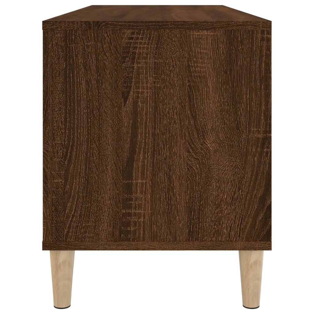 vidaXL Stereobänk brun ek 100x38x48 cm konstruerat trä