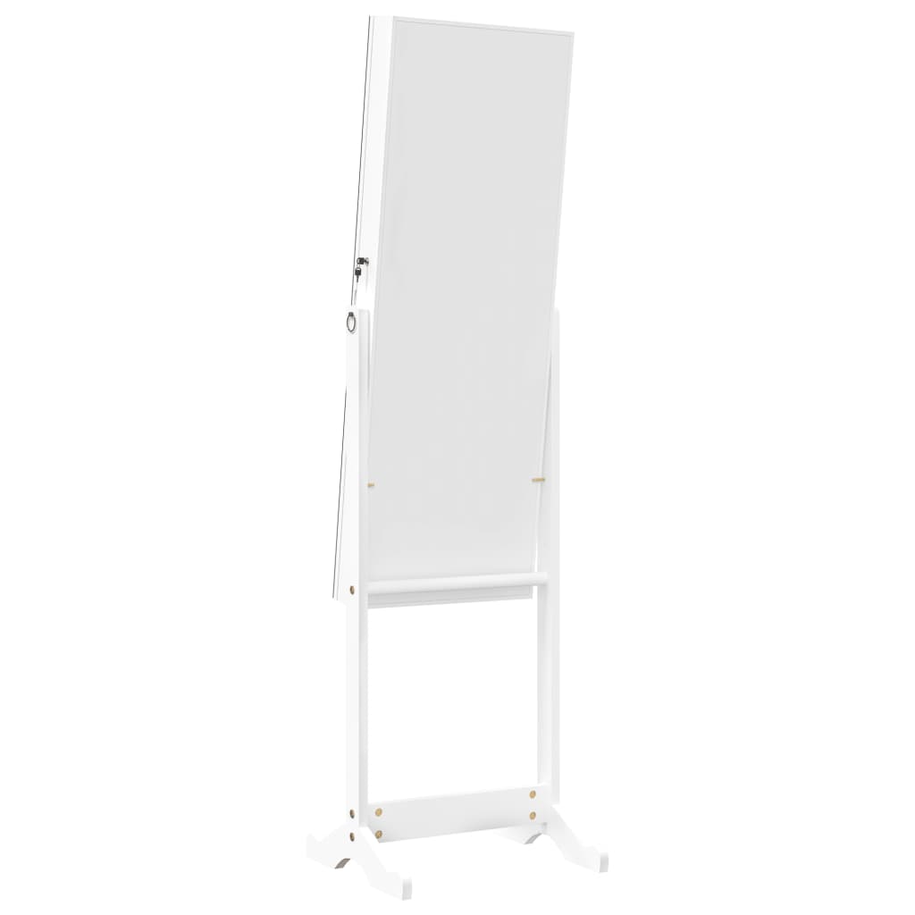 vidaXL Spegelskåp vit fristående 42x38x152 cm