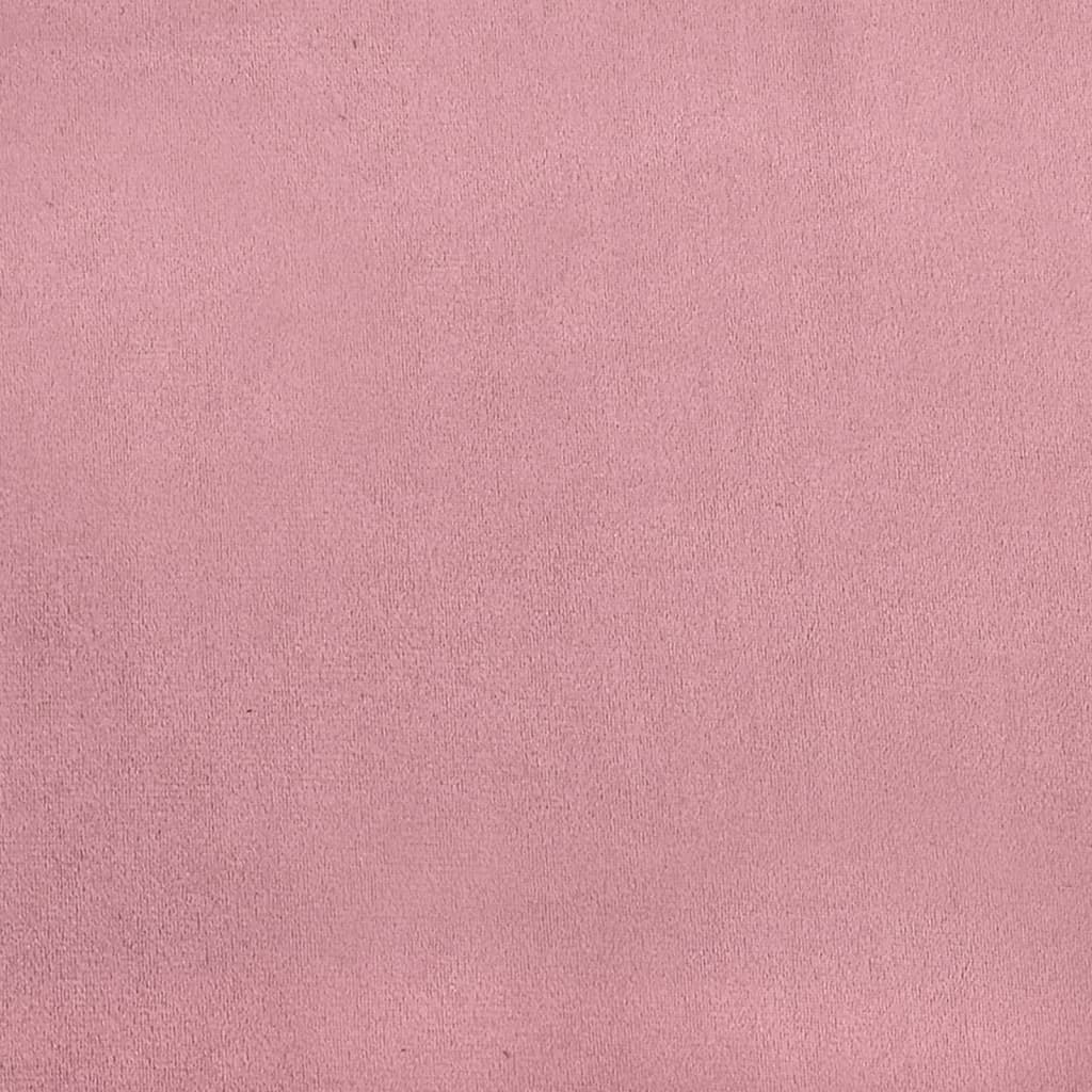 vidaXL Bänk rosa 108x79x79 cm sammet