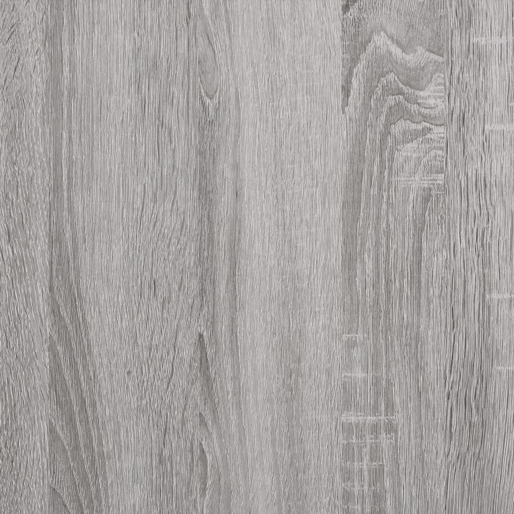 vidaXL Stereobänk grå sonoma 84,5x38x48 cm konstruerat trä
