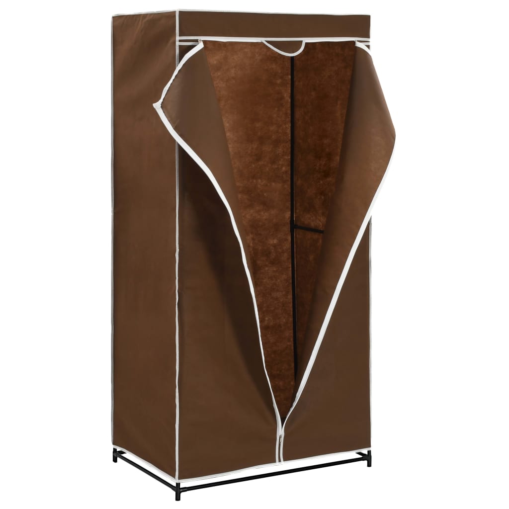vidaXL Garderob brun 75x50x160 cm