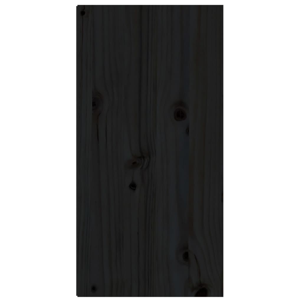 vidaXL Väggskåp svart 30x30x60 cm massiv furu