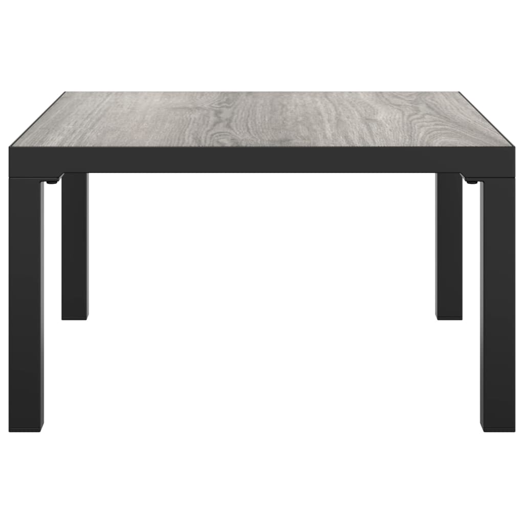vidaXL Loungebord grå 55x55x31 cm DPC och stål