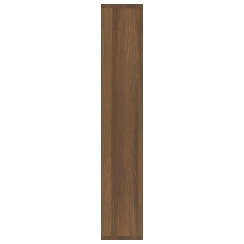 vidaXL Vägghylla brun ek 36x16x90 cm konstruerat trä