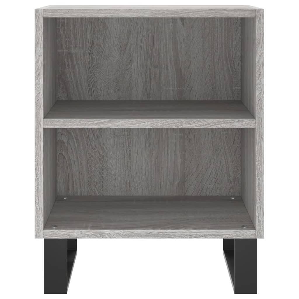 vidaXL Sängbord grå sonoma 40x30x50 cm konstruerat trä