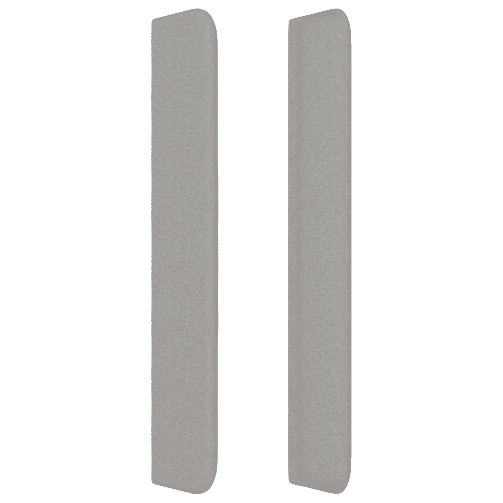 vidaXL Ramsäng med madrass ljusgrå 180x200 cm tyg