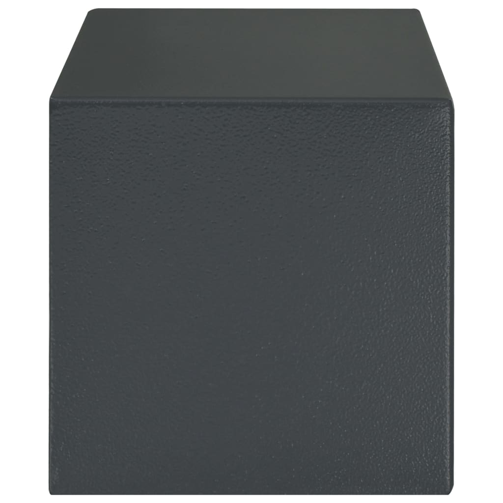 vidaXL Mekaniskt kassaskåp mörkgrå 31x20x20 cm stål