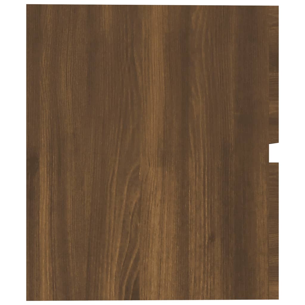 vidaXL Handfatsskåp brun ek 60x38,5x45 cm konstruerat trä