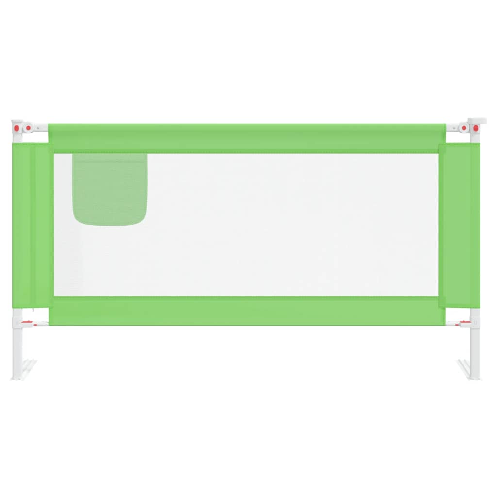 vidaXL Sängskena för barn grön 160x25 cm tyg