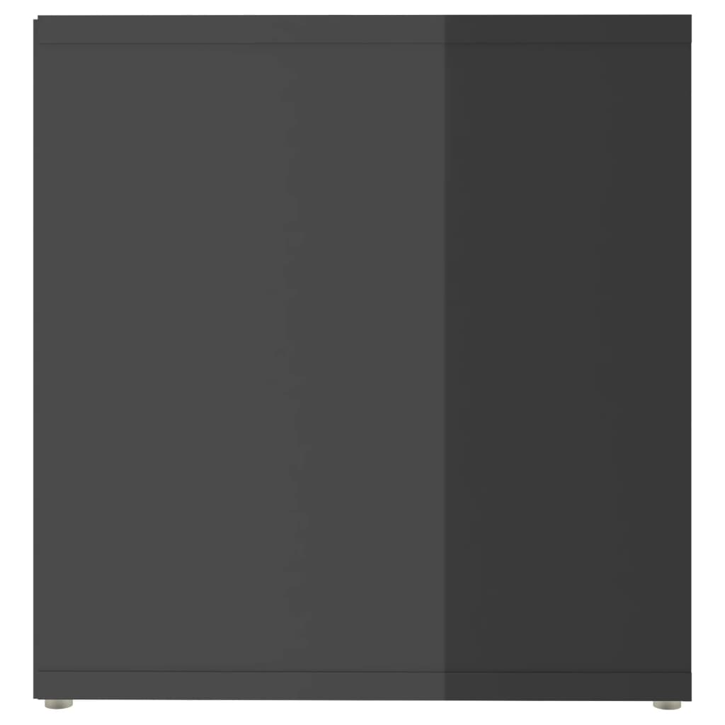 vidaXL TV-bänk grå högglans 72x35x36,5 cm konstruerat trä