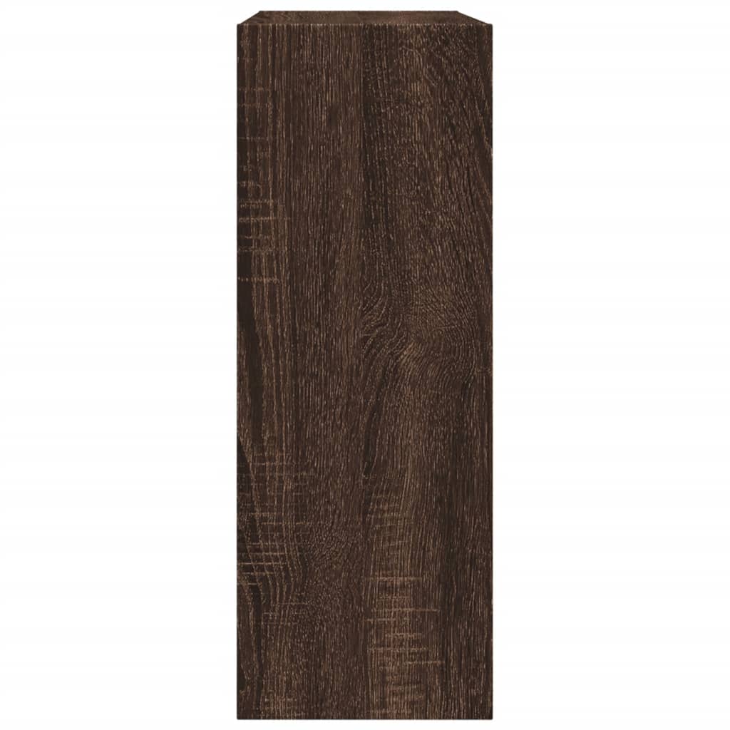 vidaXL Skohylla brun ek 60x21x57 cm konstruerat trä