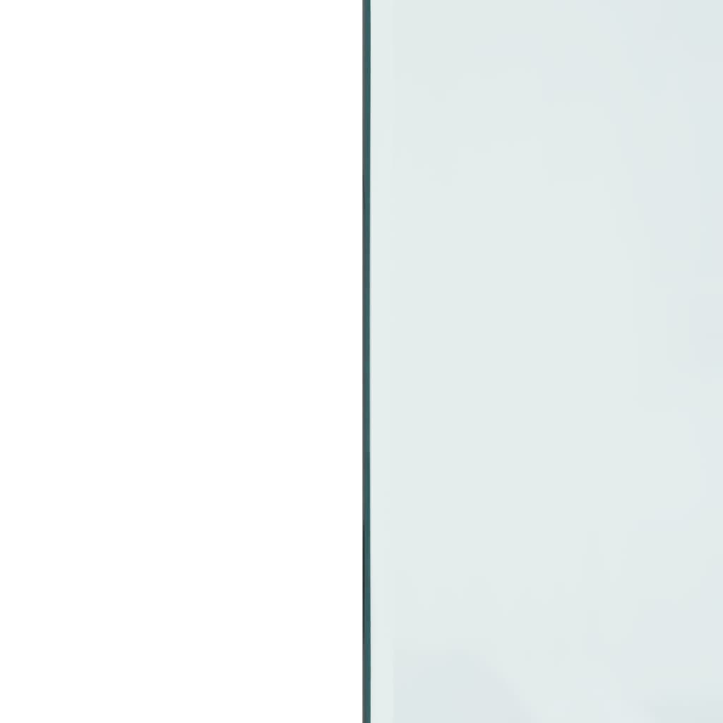 vidaXL Glasskiva för öppen spis rektangulär 120x50 cm