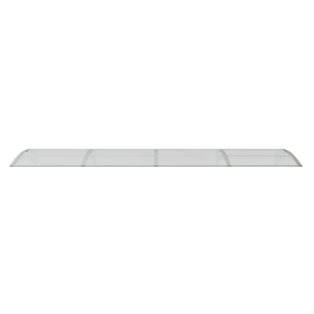 vidaXL Entrétak grå och transparent 350x75 cm polykarbonat