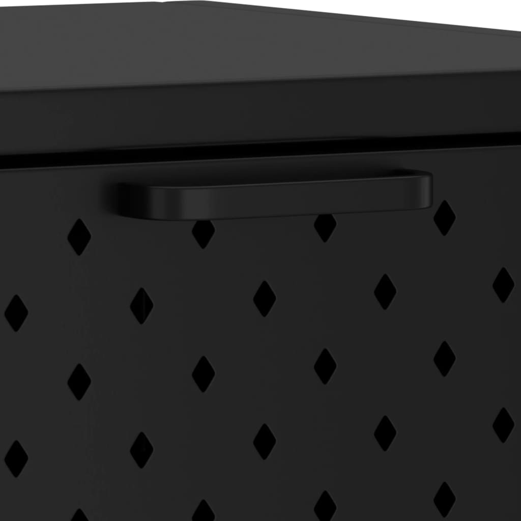 vidaXL Konsolbord svart 72x35x75 cm stål