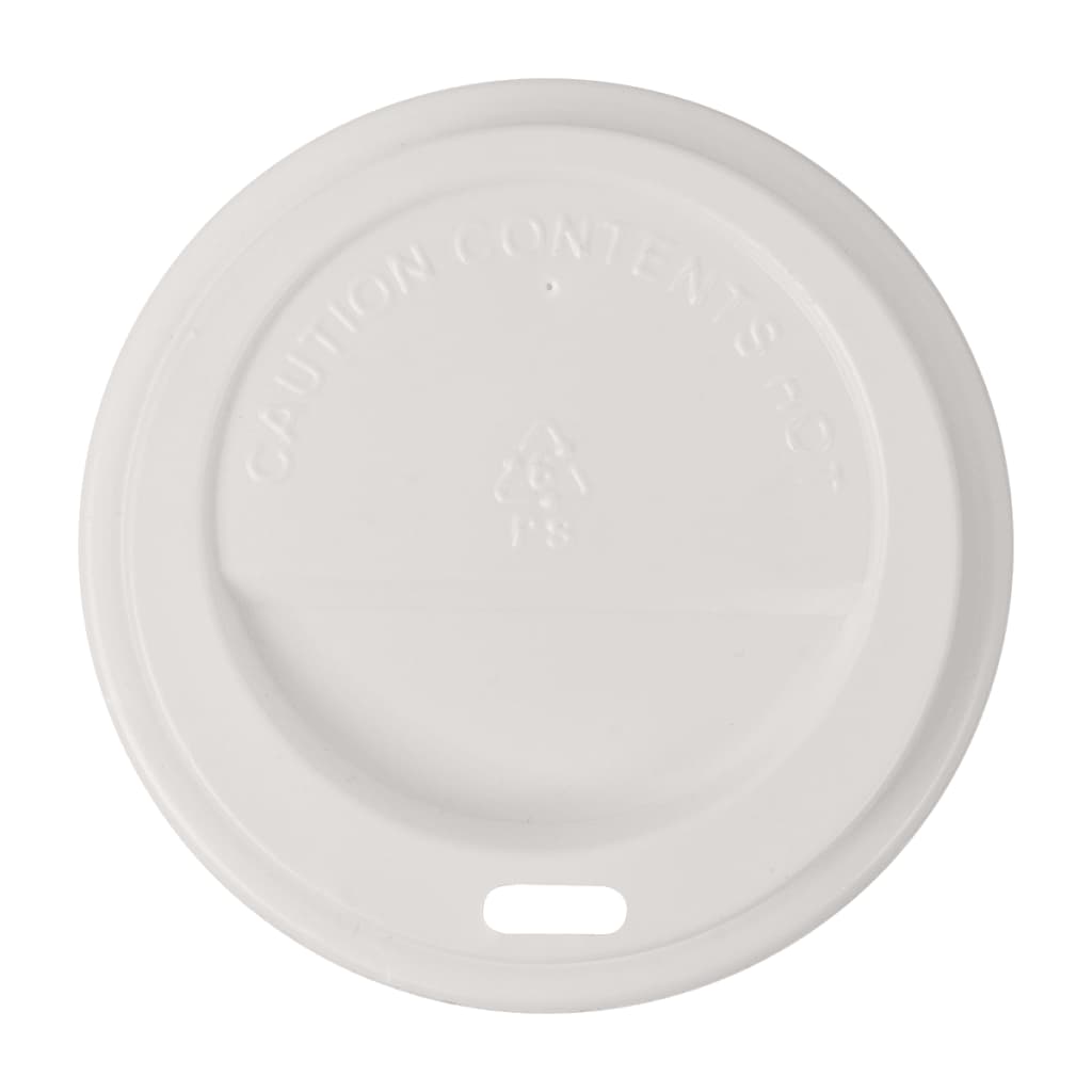vidaXL Lock till engångsmuggar 1000 st kaffe plast 80 mm