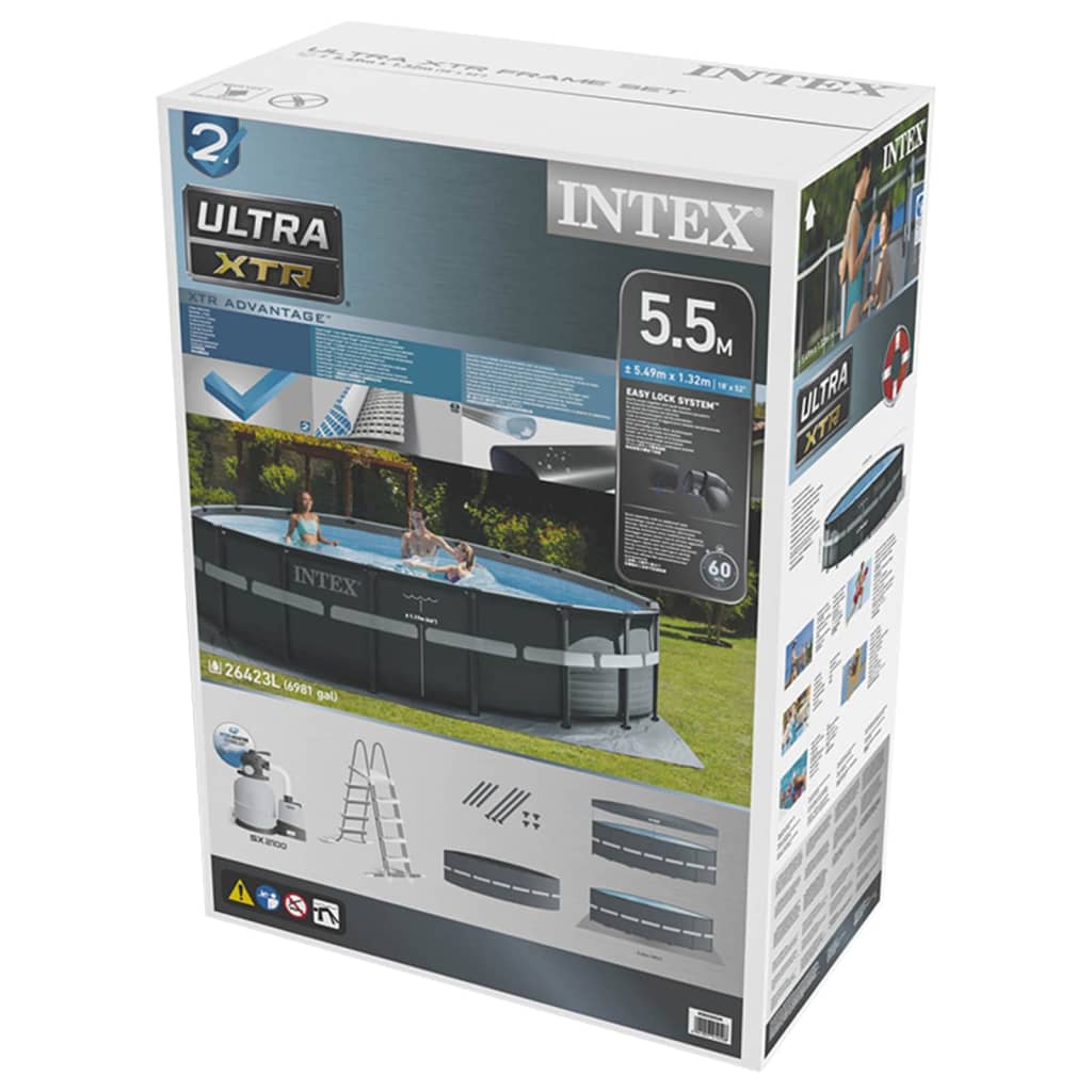 Intex Pool Ultra XTR 549x132 cm med sandfilterpump