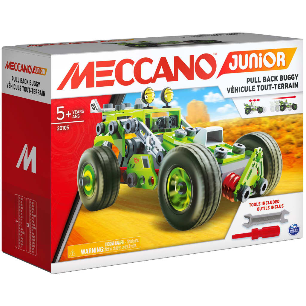 Meccano Junior Deluxe Buggybil med dragmotor