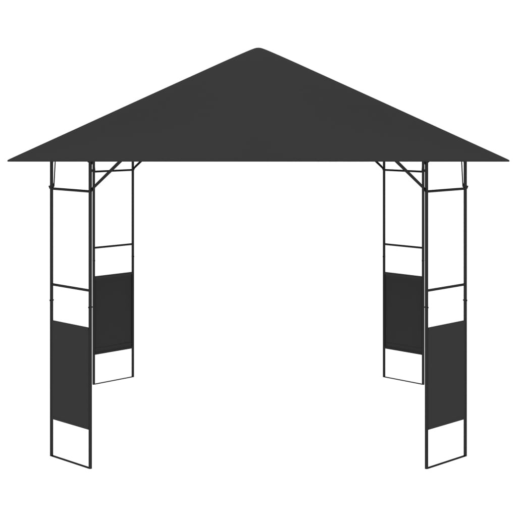 vidaXL Paviljong 3x3 m antracit 160 g/m²
