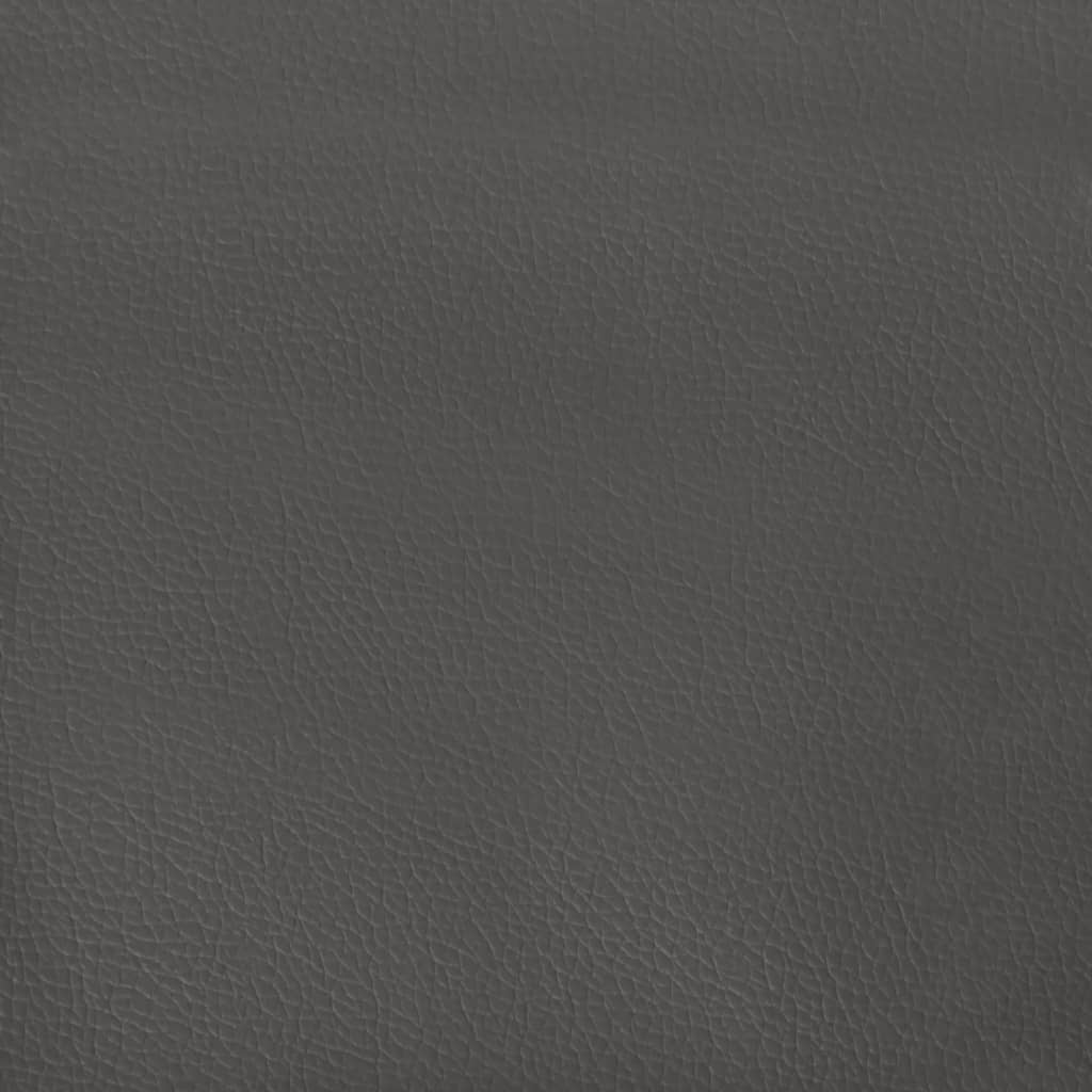 vidaXL Pocketresårmadrass grå 140x200x20 cm konstläder