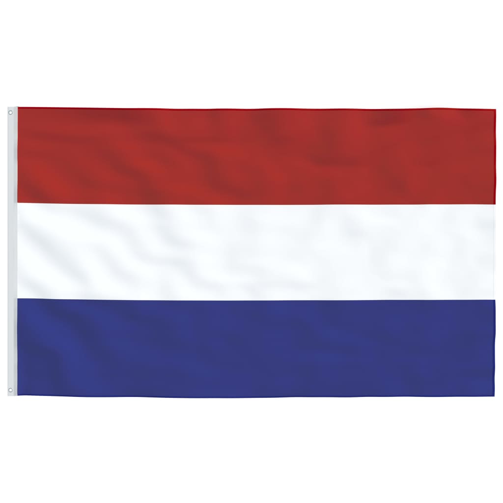 vidaXL Flaggstång och Nederländernas flagga 6 m