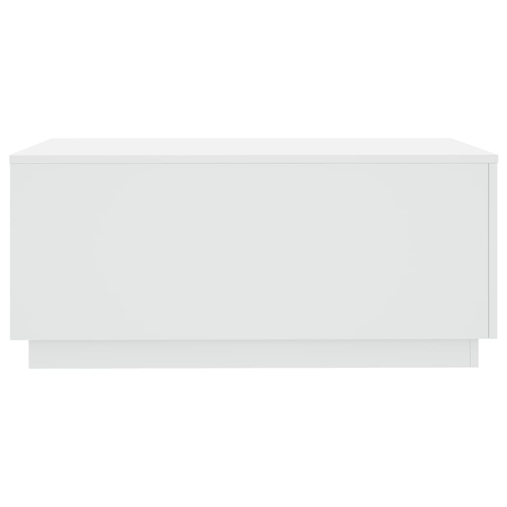 vidaXL Soffbord med LED vit 90x50x40 cm