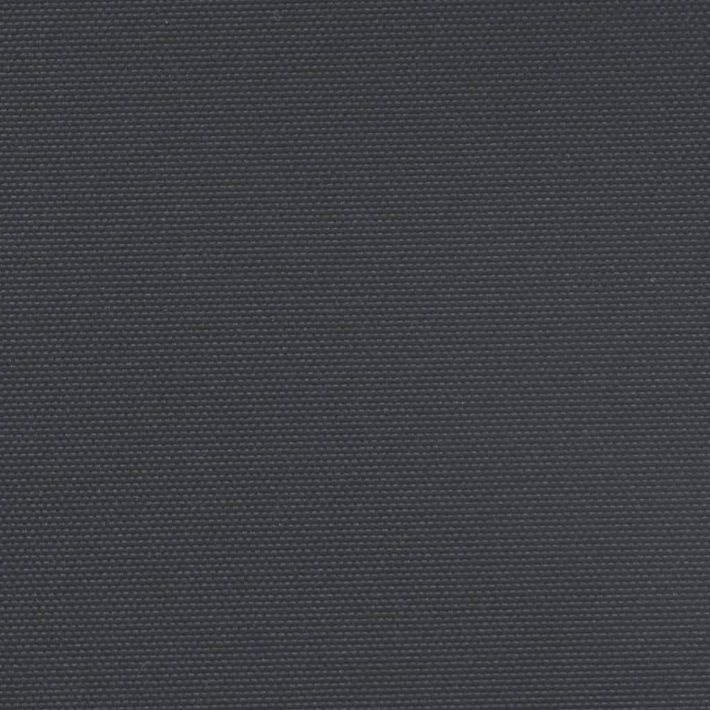 vidaXL Infällbar sidomarkis svart 180x1200 cm