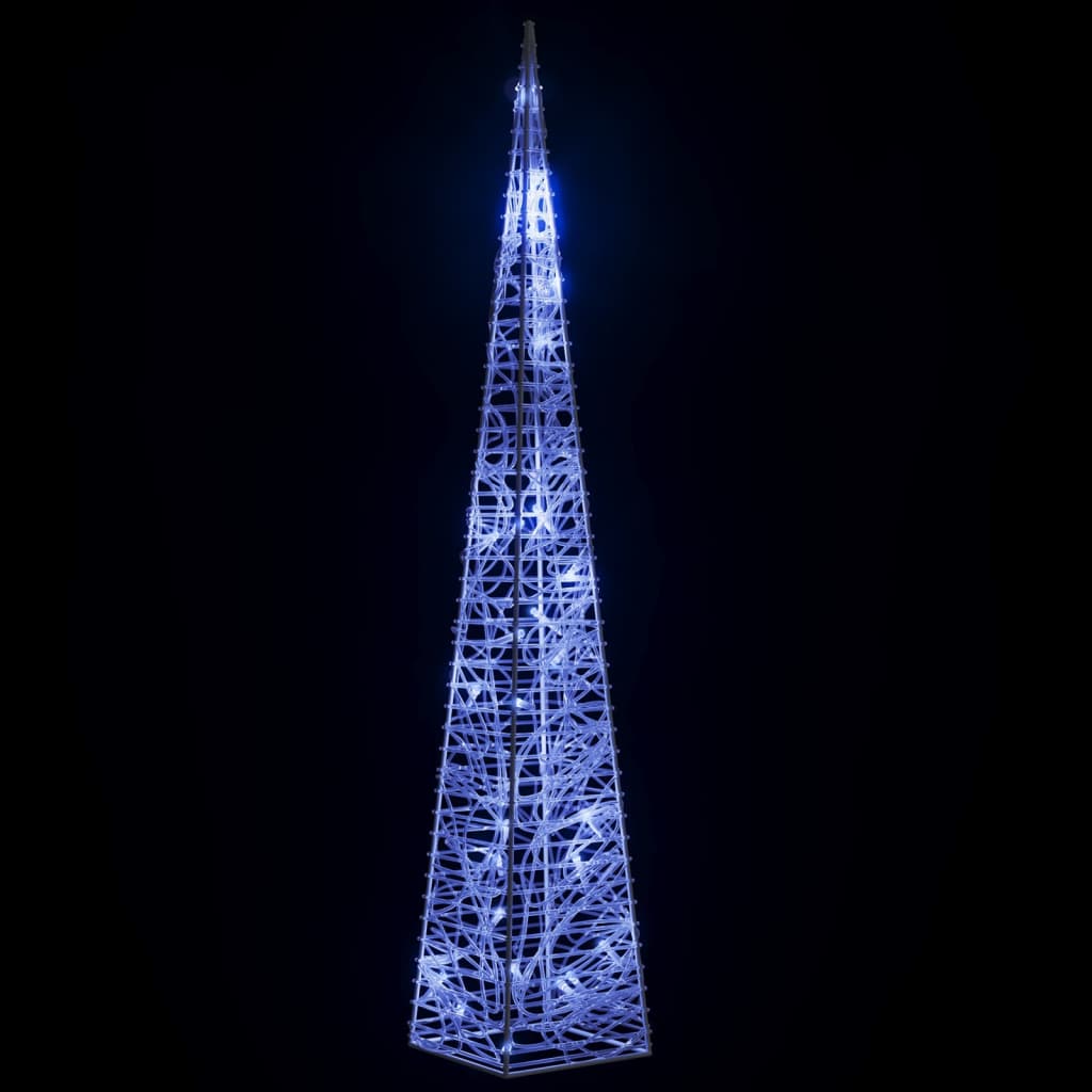 vidaXL Ljuskon LED akryl blå 60 cm