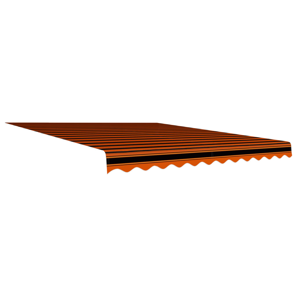 vidaXL Markisduk orange och brun 350x250 cm