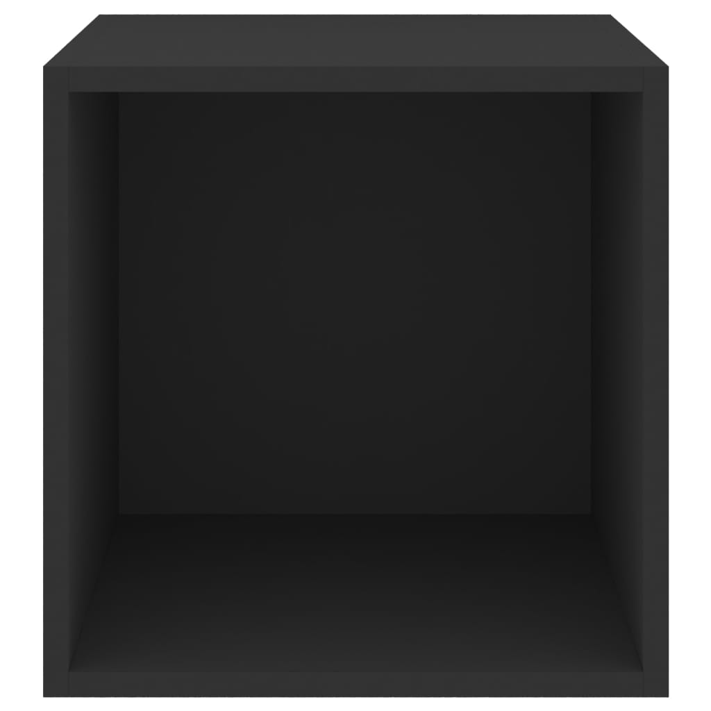 vidaXL Väggskåp svart 37x37x37 cm spånskiva
