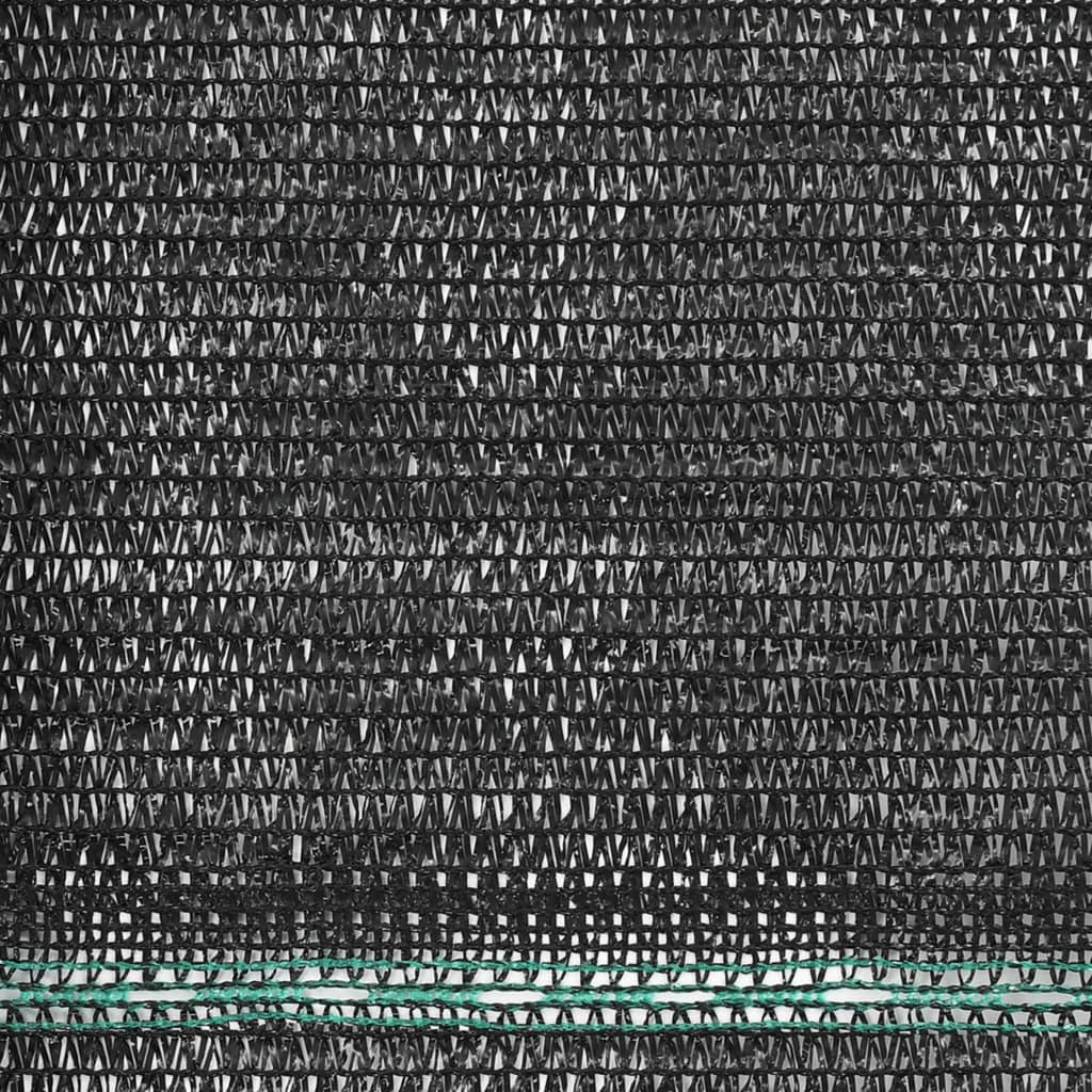 vidaXL Vindskydd för tennisplan HDPE 1,8x25 m svart