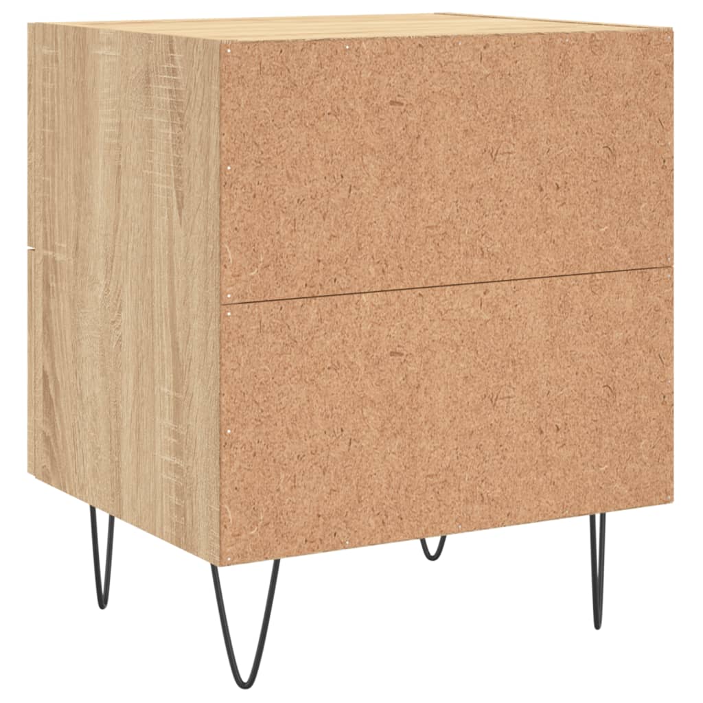 vidaXL Sängbord sonoma-ek 40x35x47,5 cm konstruerat trä