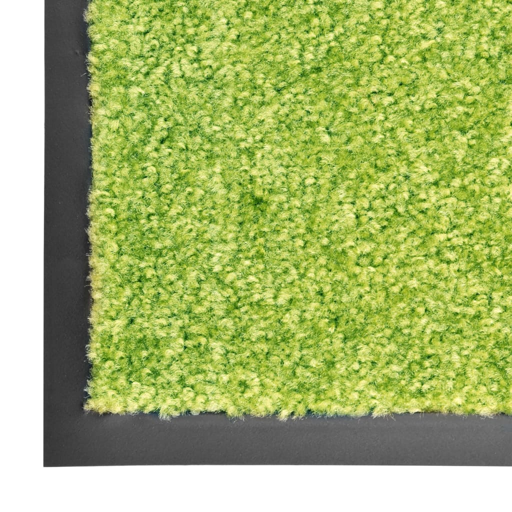 vidaXL Dörrmatta tvättbar grön 60x180 cm