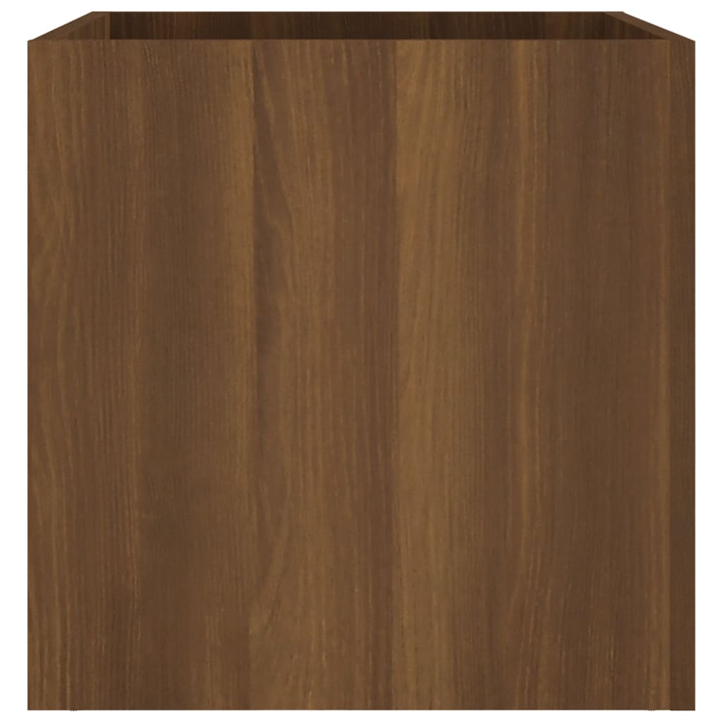 vidaXL Odlingslåda brun ek 40x40x40 cm konstruerat trä