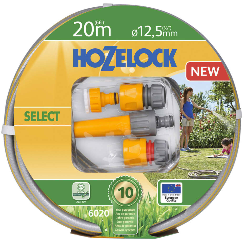 Hozelock Vattenslang Select 20 m med startpaket