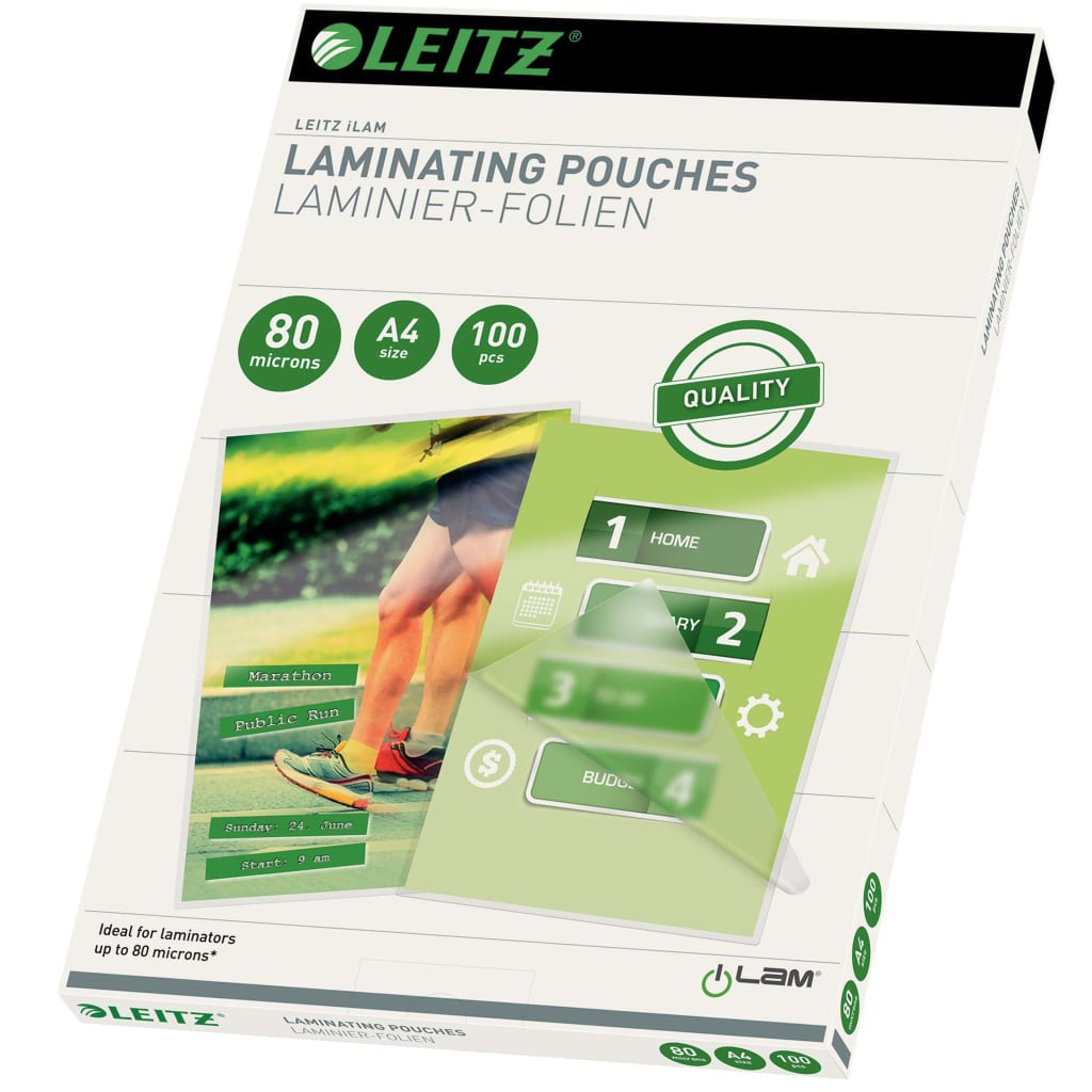 Leitz Lamineringsfickor 80 mikron A4 100-pack
