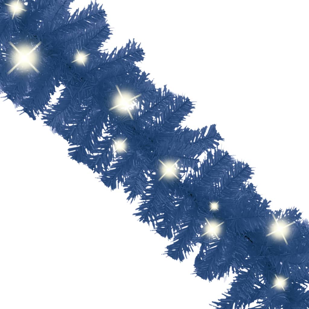vidaXL Julgirlang med LED-lampor 5 m blå